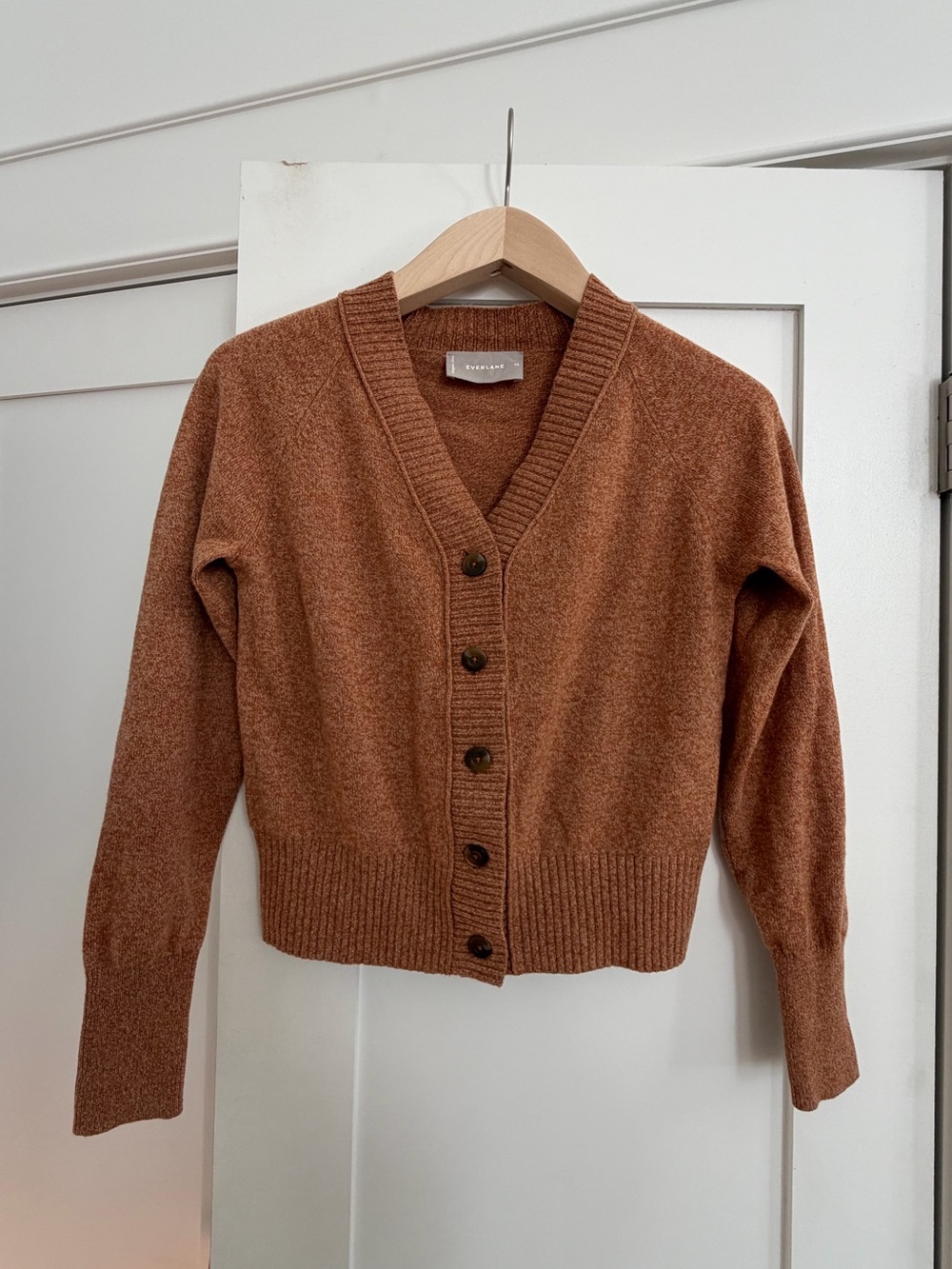 Everlane Five Button Wool Blend Cardigan